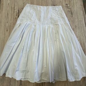 Jcrew Midi cotton pleated skirt